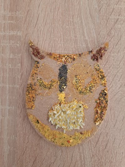 Zajęcia plastyczne - mozaiki z artykułów spożywczych